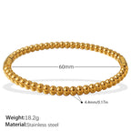 Modern and Elegant Style Alloy Buckle Open Bracelet