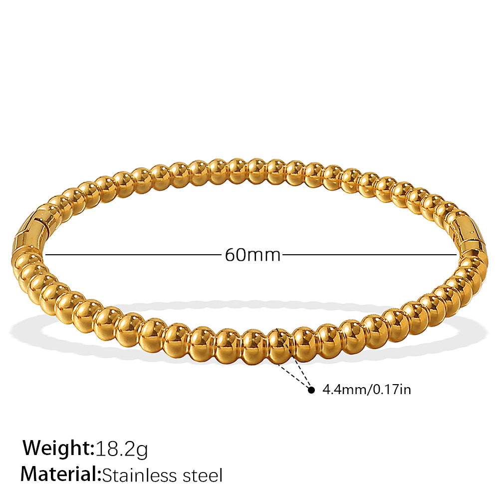 Modern and Elegant Style Alloy Buckle Open Bracelet