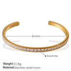 Modern and Elegant Style Alloy Buckle Open Bracelet