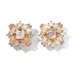 Elegant zircon earrings for women, high quality, fashionable