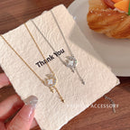 Collier Romantique Étoile et Lune en Zirconium Étincelant pour Femmes - NovaShop NovaShop Gold Bigbuy