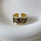 XINGX oil drop worn retro ring, light luxury and exquisite style