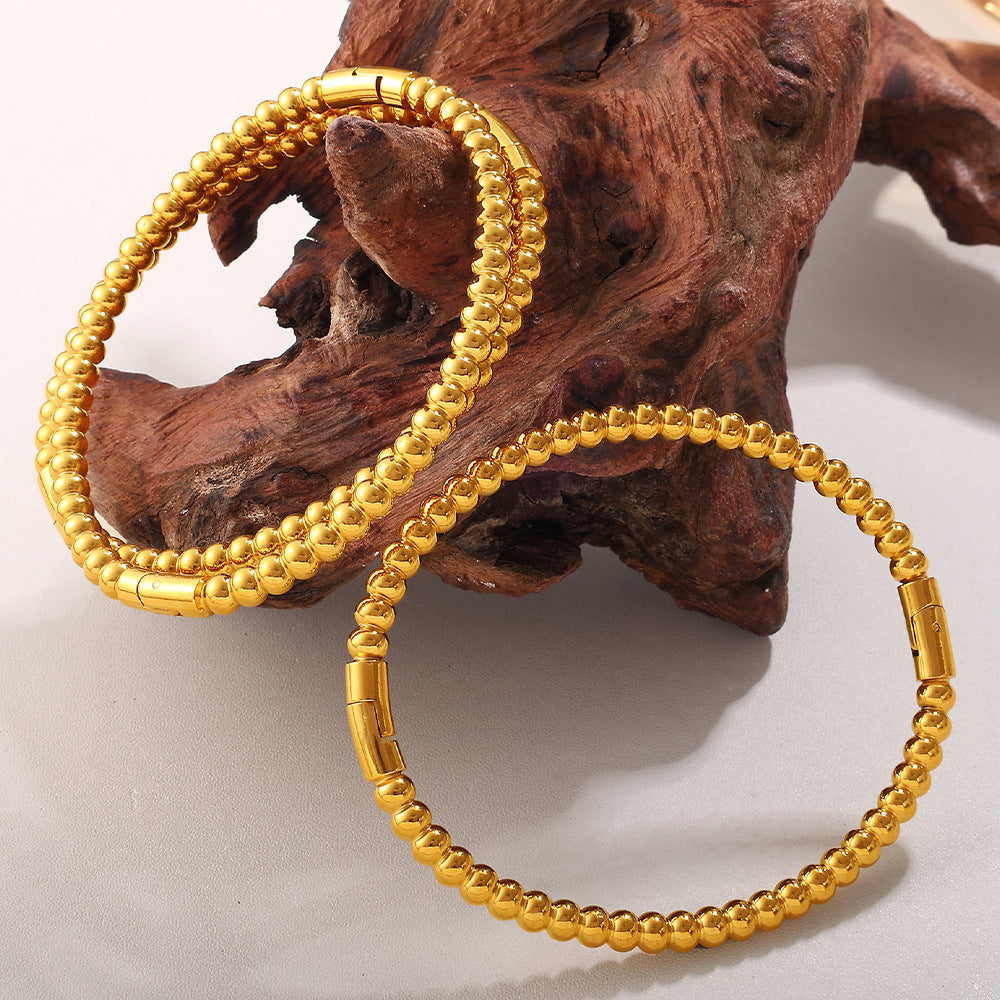 Modern and Elegant Style Alloy Buckle Open Bracelet