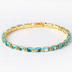 Nouveau bracelet tendance en zircon pour femmes - NovaShop NovaShop Sea Blue Zirconium / Golden Bigbuy