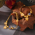 Cold Wind Love Round Diamond Drop Oil Bracelet