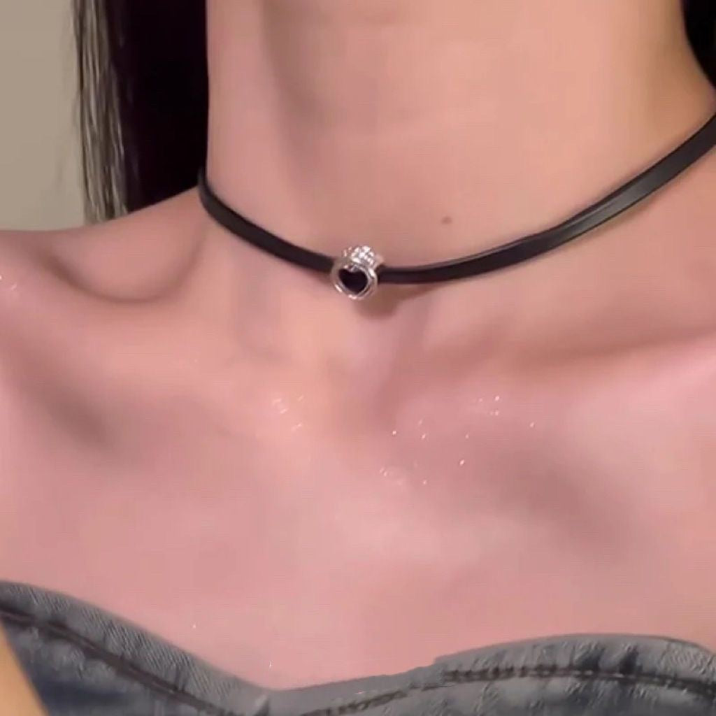 Collier double couche créatif pour femme, multi-couches et polyvalent - NovaShop NovaShop Leather Love Heart Bigbuy