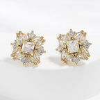 Elegant zircon earrings for women, high quality, fashionable