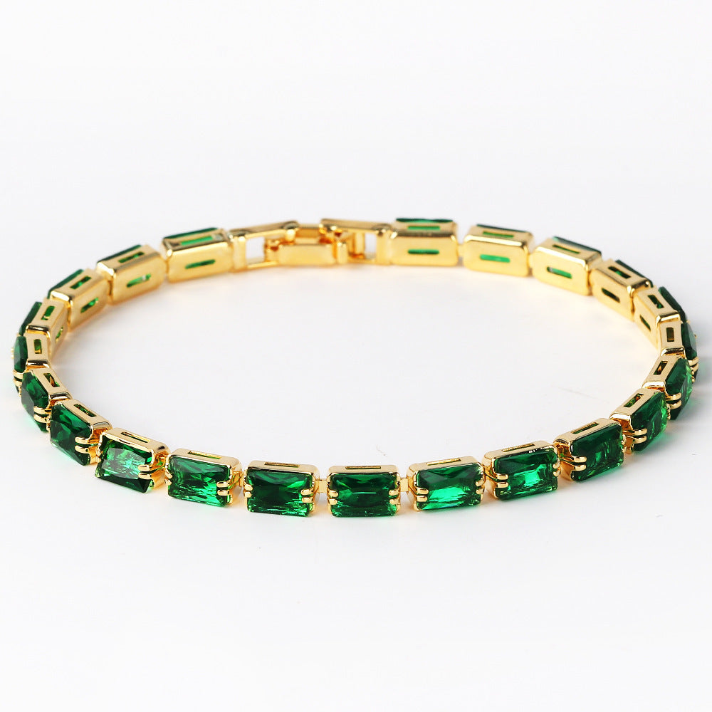 Nouveau bracelet tendance en zircon pour femmes - NovaShop NovaShop Green Zirconium / Golden Bigbuy