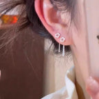 Boucles d’Oreilles Pendantes en Argent Sterling à Fleurs Creuses - NovaShop NovaShop Silver Flowers Bigbuy