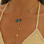 Collier pendentif simple style océan créatif avec étoile de mer et coquillage - NovaShop NovaShop As Main Image Bigbuy