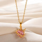 Stainless Steel Heart Necklace – Elegance and Love