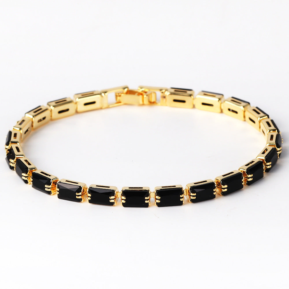 Nouveau bracelet tendance en zircon pour femmes - NovaShop NovaShop Black Zirconium / Golden Bigbuy