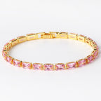 Nouveau bracelet tendance en zircon pour femmes - NovaShop NovaShop Pink Zirconium / Golden Bigbuy
