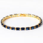 Nouveau bracelet tendance en zircon pour femmes - NovaShop NovaShop Sapphire Blue Zirconium / Golden Bigbuy