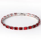 Nouveau bracelet tendance en zircon pour femmes - NovaShop NovaShop Red Zirconium / Platinum Bigbuy