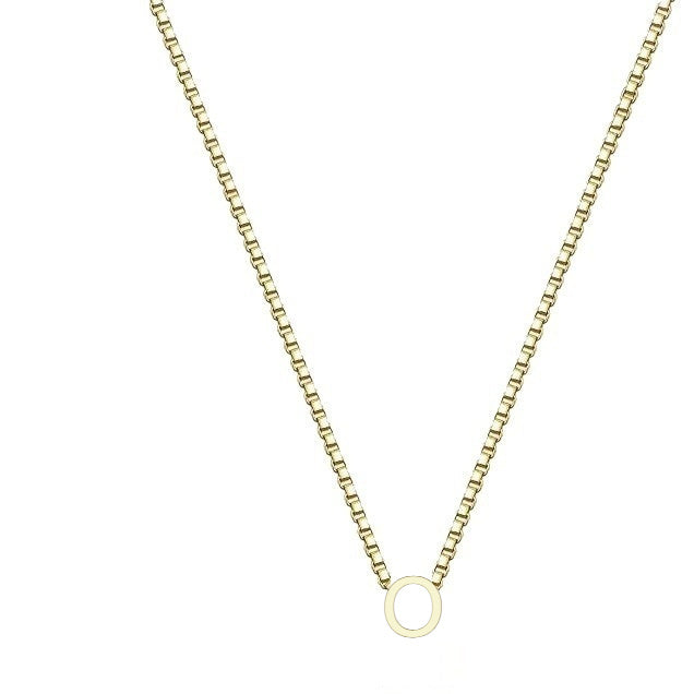 Elegant Gold Letter Necklace – Stainless Steel A to Z