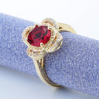 Copper ring set with zirconia – a refined and modern piece of jewelry