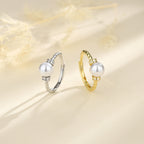 High Sense Antique Twisted Pearl Ring