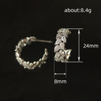 Boucles d’oreilles pour femmes alliant élégance - NovaShop NovaShop White Gold Color Bigbuy