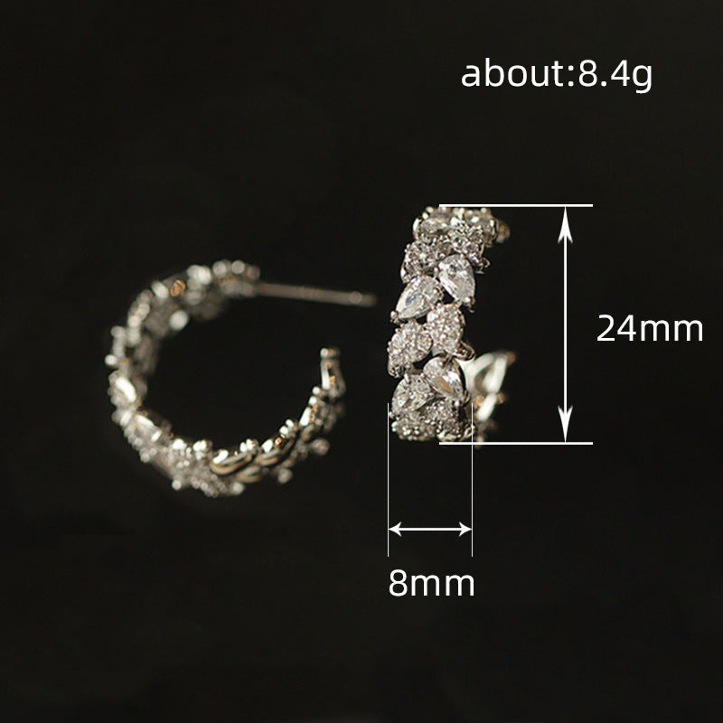 Boucles d’oreilles pour femmes alliant élégance - NovaShop NovaShop White Gold Color Bigbuy