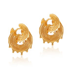 Personalized Luxury Lightweight Brass Irregular Retro Ear Clip Earrings