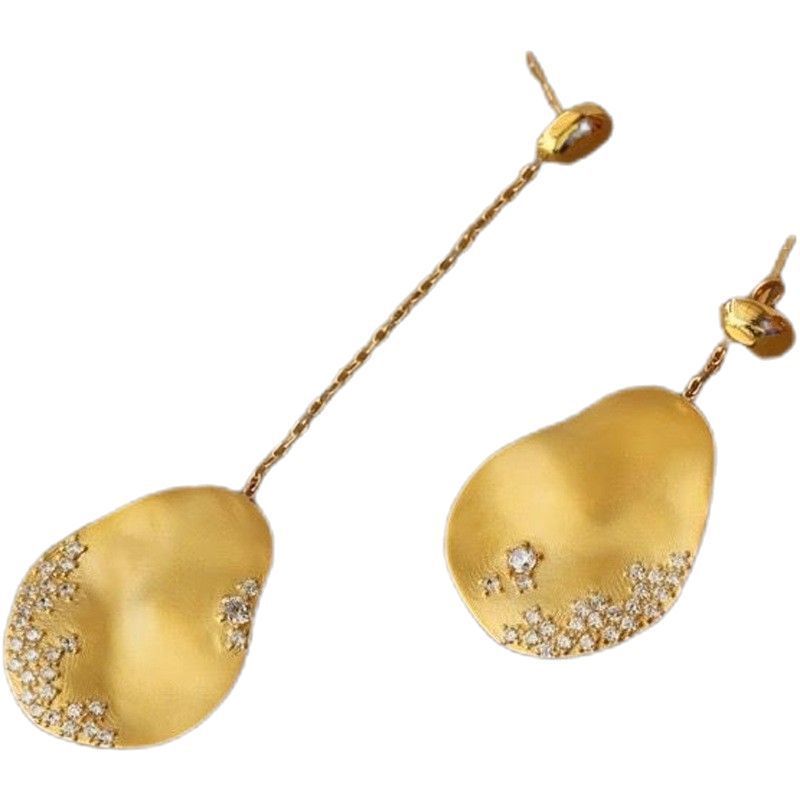 Advanced Chinese Style Asymmetrical Earrings for Women