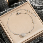 Simple and trendy titanium steel Love necklace for women