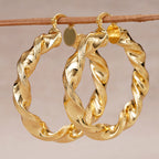 Boucles d’Oreilles Femme à Clip au Design Géométrique en Forme d’Anneau - NovaShop NovaShop E4443 Bigbuy
