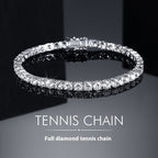 Classic 18k gold bracelet with high quality electroplated zirconia and diamonds