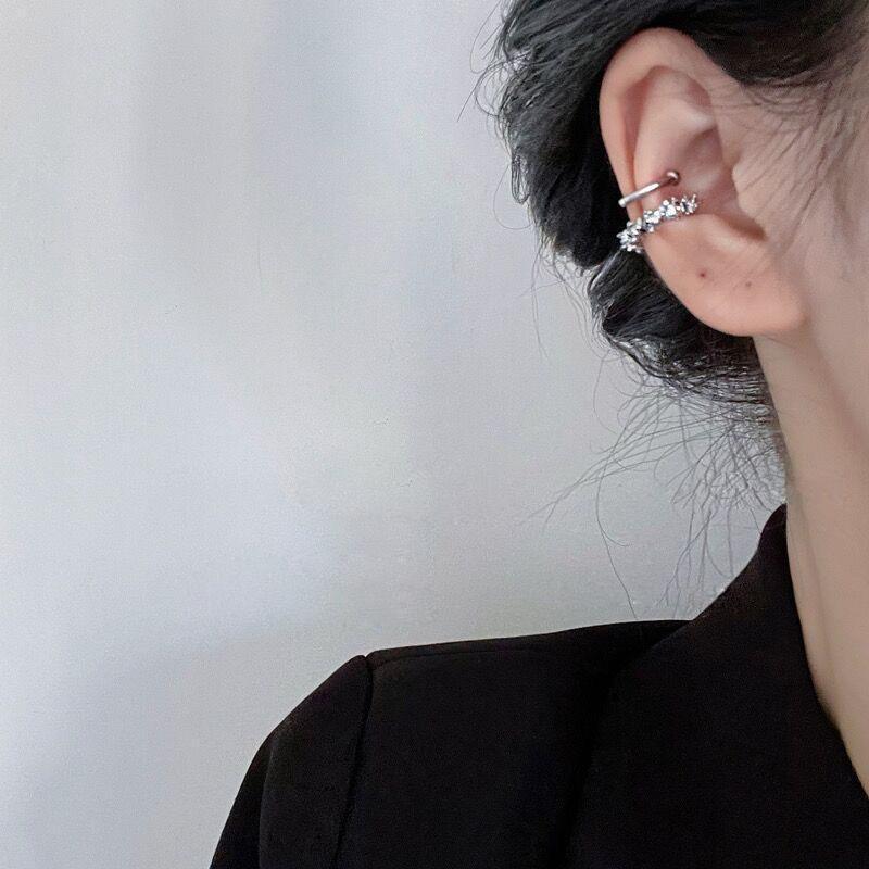 Irregular Frosted Style Clip-on Earrings