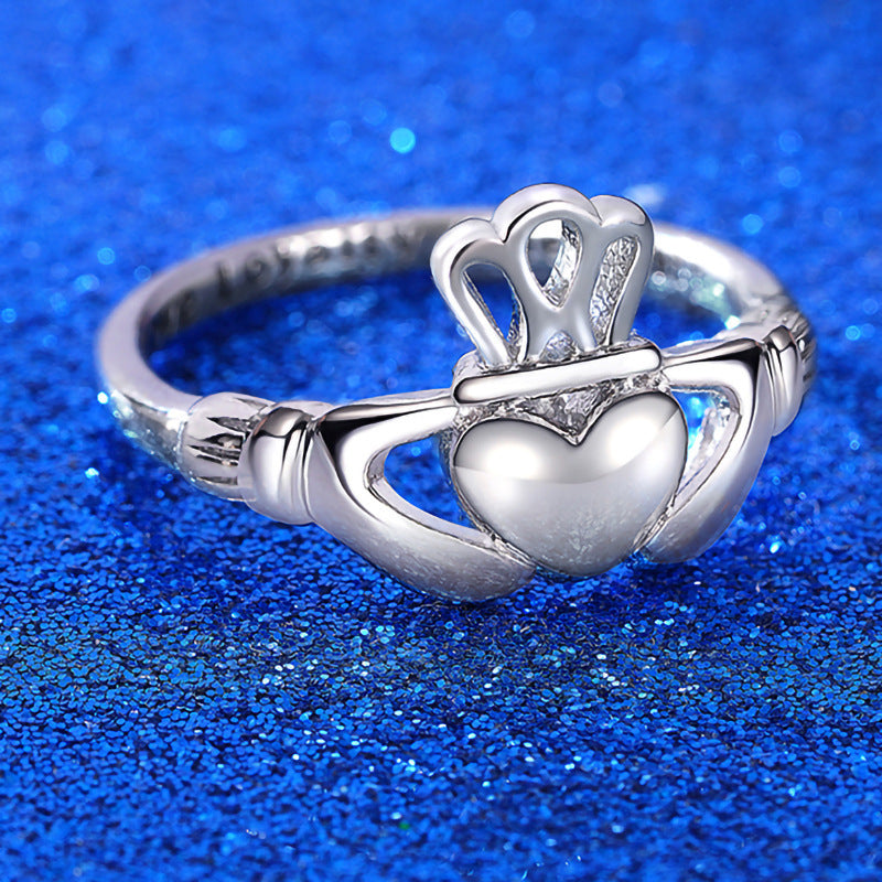 Creative versatile hollow heart ring, unique design blending elegance