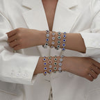 Bracelet de luxe abordable aux pierres colorées style européen - NovaShop NovaShop Golden Colorful Crystals Bigbuy