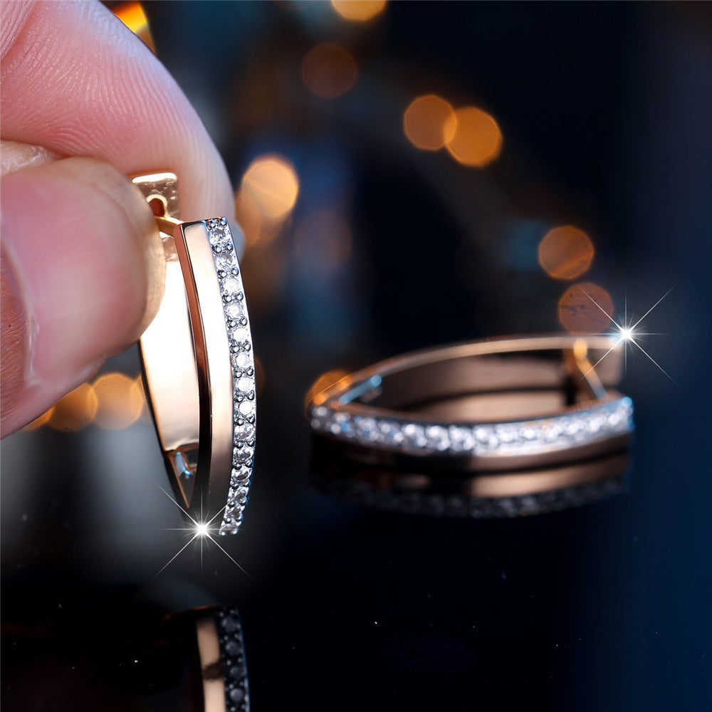 Women's V-shaped Earrings with Personalized Style