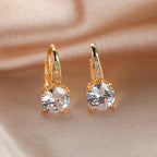 Boucles d’oreilles mode simples et élégantes, déclinées en plusieurs couleurs - NovaShop NovaShop Gold White Diamond Bigbuy
