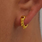 Personalized earrings with an advanced design inspired by retro style