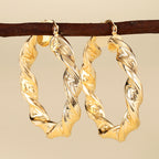 Boucles d’Oreilles Femme à Clip au Design Géométrique en Forme d’Anneau - NovaShop NovaShop E4424 Bigbuy