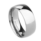 Trendy unisex ring in pure silver titanium