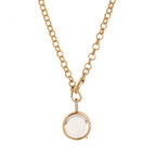 Customizable Clear Memorial Pendant with Opening - French Retro Style