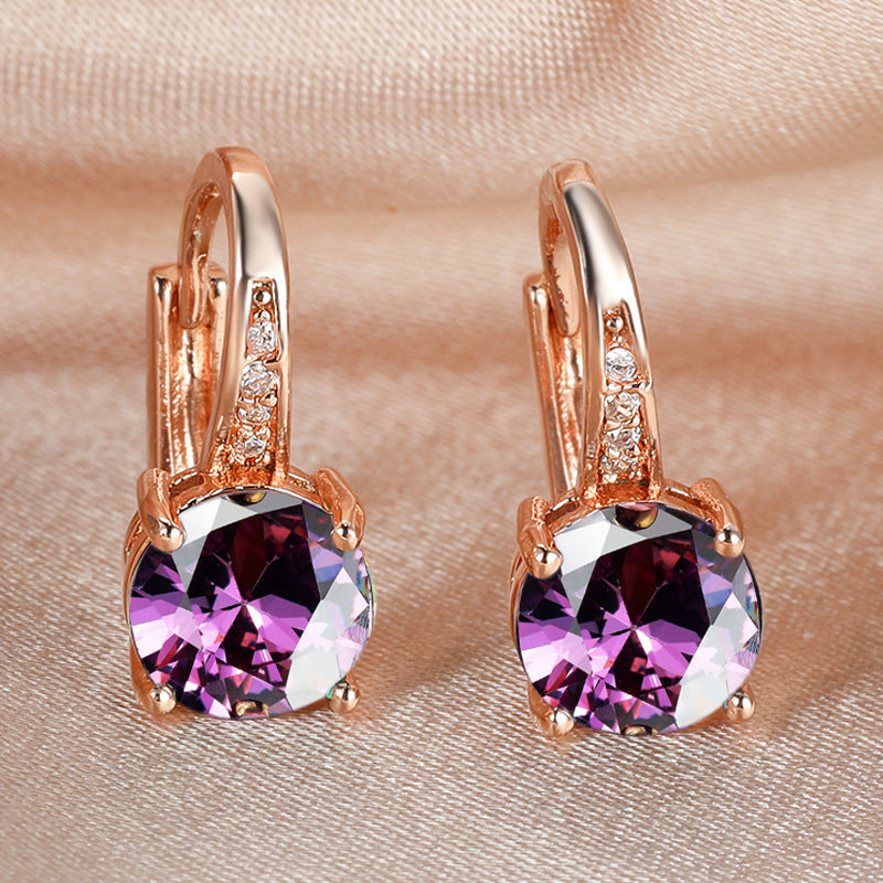 Boucles d’oreilles mode simples et élégantes, déclinées en plusieurs couleurs - NovaShop NovaShop Platinum Black Diamond Bigbuy