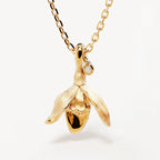 Creative stainless steel pendant necklace for women, December flower pattern, ideal for all occasions