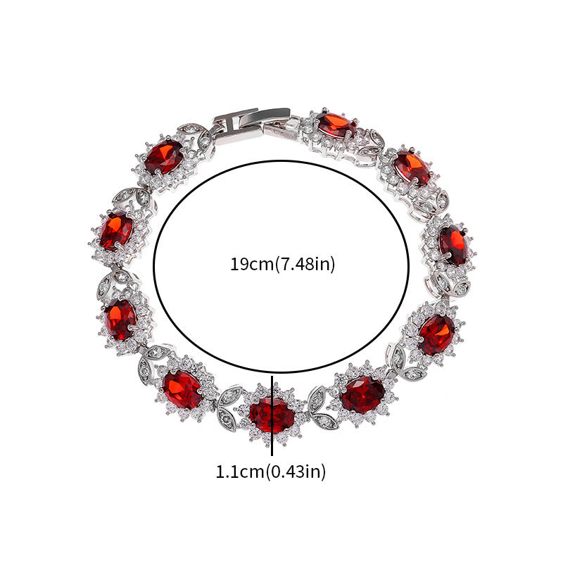 Personality Trend Bracelet Femme Simple avec Zircon Incrusté - NovaShop NovaShop Sapphire Bracelet Bigbuy