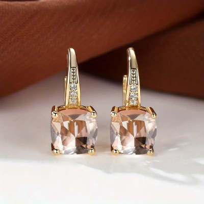 Boucles d’oreilles mode simples et élégantes, déclinées en plusieurs couleurs - NovaShop NovaShop Gold Champagne Bigbuy