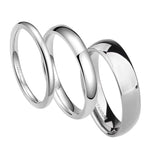 Trendy unisex ring in pure silver titanium