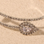 Trendy and sexy teardrop diamond bracelet