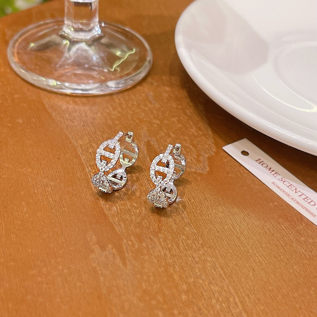 Boucles d’oreilles nouvelle collection pour femmes, élégance légère et luxe - NovaShop NovaShop Silver Bigbuy
