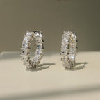 Boucles d’oreilles pour femmes au design moderne et polyvalent - NovaShop NovaShop White Gold Color Bigbuy