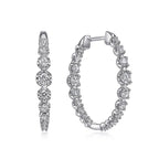 Boucles d’oreilles personnalisées pour femmes, ornées de zircons - NovaShop NovaShop White Gold Color Bigbuy