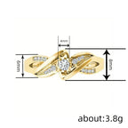 European and American cross ring for women