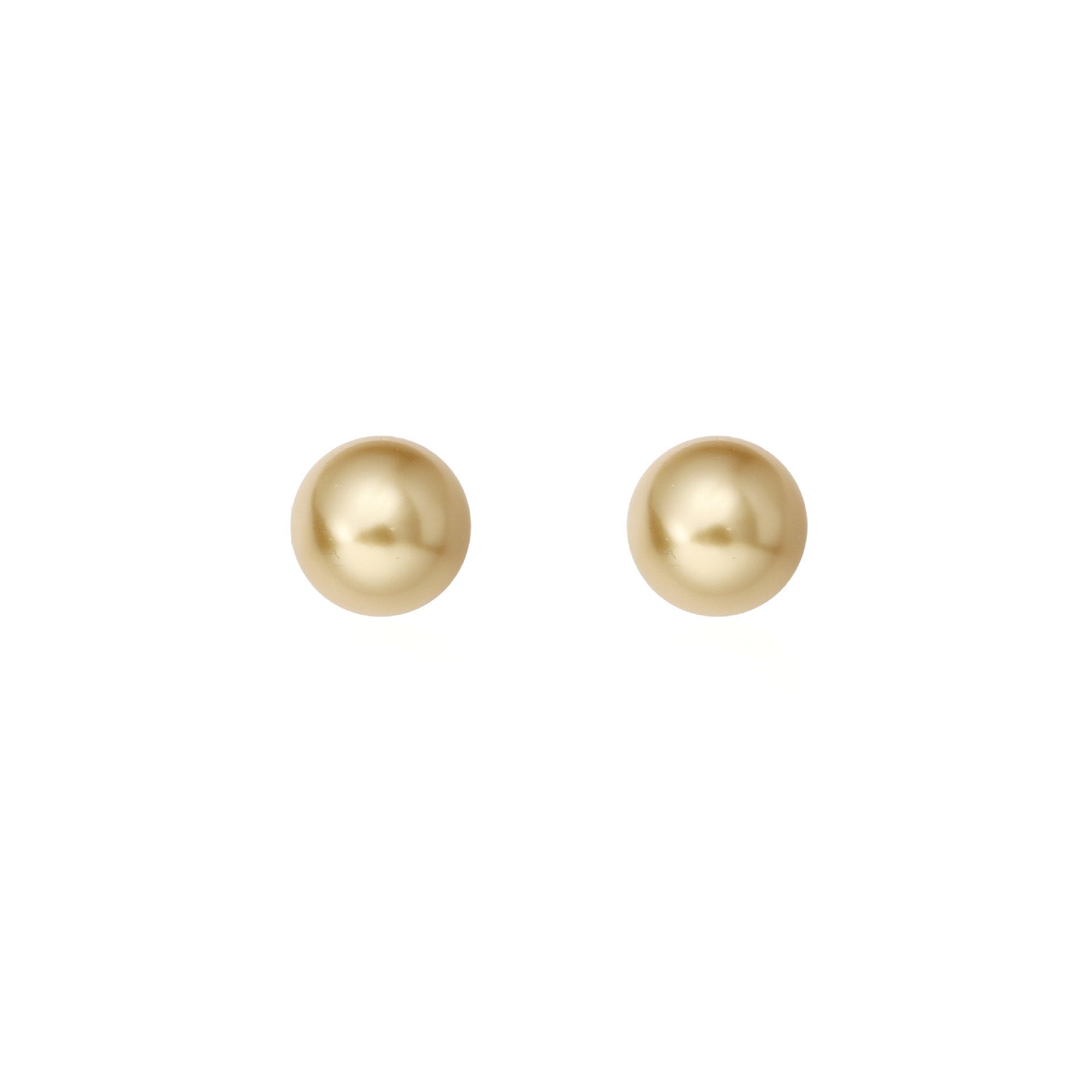 Women's large pearl stud earrings, combining style