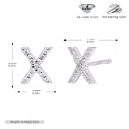 Elegant stud earrings for women with letters